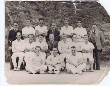Photograph - Digital Image, Betty Joyner nee McKenzie, Greensborough Cricket team, 1950s, 1950s