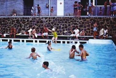 Photograph - Digital Image, Greensborough Pool, 1970s