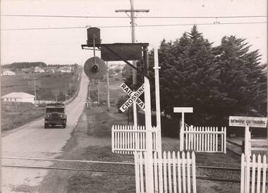 Photograph - Photograph - Digital Image, Grimshaw Street level crossing 1950s, 1950o