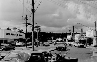 Photograph - Photograph - Digital Image, Corner Grimshaw Street and Main Street Greensborough 1977, 1977_