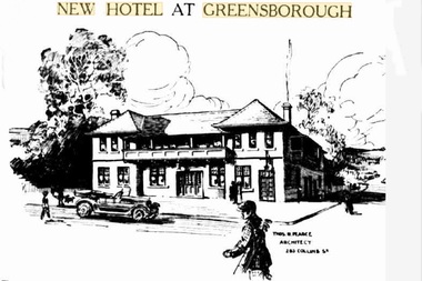 Photograph - Photograph - Digital Image, The Herald, Greensborough Hotel (proposed design)1923, 25/07/1923