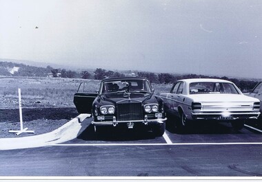 Photograph - Photograph - Digital Image, Opening of Shire of Diamond Valley offices 1972: Official cars, 26/02/1972