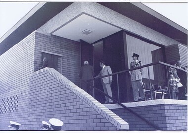 Photograph - Digital Image, Opening of Shire of Diamond Valley offices 1972: Unveiling of plaque and official opening, 26/02/1972
