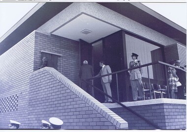 Photograph - Photograph - Digital Image, Opening of Shire of Diamond Valley offices 1972: Unveiling of plaque and official opening, 26/02/1972