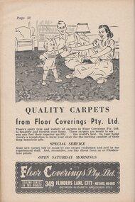 Photograph - Advertisement - Digital Image, Floor Coverings Pty Ltd Melbourne, 1930s