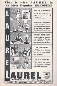 Photograph - Advertisement - Digital Image, Laurel Kerosene, 1930s
