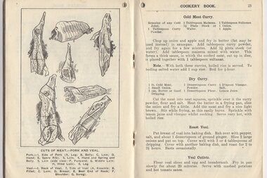 Book - Digital Image, Colonial Mutual Life Assurance Co, Colonial Mutual Life Cookery Book: cuts of meat, 1932_