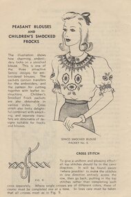 Book - Digital Image, Semco, Semco smocking instruction book: sample pages, 1950s