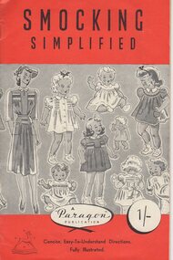 Book - Digital Image, Paragon Art Needlecraft, Smocking Simplified, 1940s