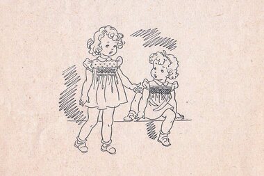 Book - Book - Digital Image, Paragon Art Needlecraft, Smocking Simplified: sample pages, 1940s