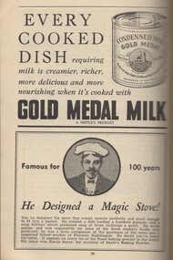 Article - Advertisement - Digital Image, NSW Cookery Teachers' Association, Gold Medal Milk: in Domestic Science Handbook, 1942_
