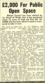 Newspaper Clipping - Digital Image, 2000 [pounds] for public open space 1965, 05/11/1965