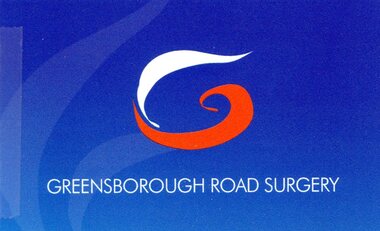 Business card, Greensborough Road Surgery 2018, 2018_