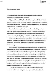 Memoir, Betty Bennell, My Story, by Betty Bennell