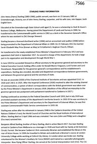 Article, Norm Colvin, Starling family information, 2020_