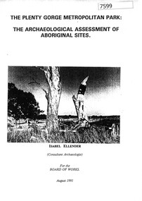Book, Isabel Ellender, The Plenty Valley Corridor: the archaeological survey of Aboriginal sites / by Isabel Ellender 1991, 1991_