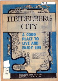 Booklet, City of Heidelberg, The Voice of Heidelberg City, 1981