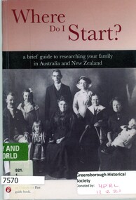 Book, Shauna Hicks, Where do I start? a brief guide to researching your family in Australia and New Zealand, 2015