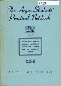 Book, The Argus, The Argus students' practical notebook, 1948