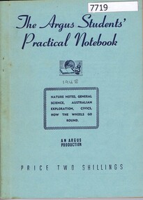 Book, The Argus, The Argus students' practical notebook, 1948