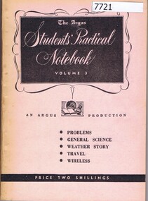 Book, The Argus, The Argus students' practical notebook Volume 3, 1950