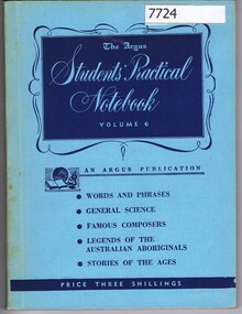 Book, The Argus, The Argus students' practical notebook Volume 6, 1953