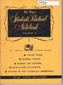 Book, The Argus, The Argus students' practical notebook Volume 5, 1952