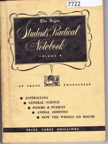Book, The Argus, The Argus students' practical notebook Volume 4, 1951