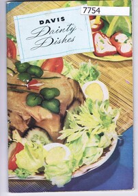 Book - Recipe Book, Davis Organization, Davis dainty dishes, 1949