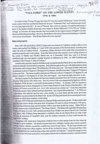 Article, Winty Caldwell, "Yallambie" on the Lower Plenty, 1870s & 1880s, 1996
