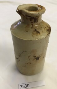 Container - Ink Bottle, Stoneware ink bottle, 1900 c