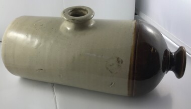 Domestic object - Foot warmer, Hoffman Australia, Stoneware foot warmer, 1930c