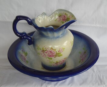 Domestic object - Ewer and Basin Set, Swinnerton, [Wash basin and jug], 1905=1917