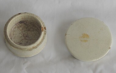 Domestic object - Jar, Toothpowder jar, 1930c