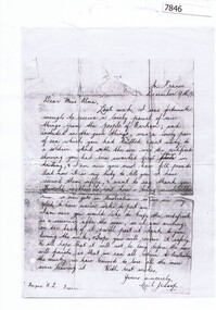 Work on paper - Correspondence - Letter, Cecil Jessop, Cecil Jessop to Alma Kelly, from France 1917, 09/12/1917