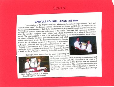 Article - Newspaper Clipping, Watsonia Traders Association, Banyule Council leads the way, 2005
