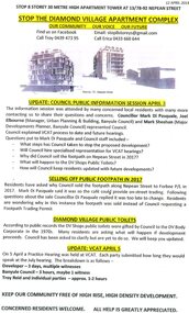 Document - Newsletter, Stop the Diamond Village Apartment Complex: Newsletters  April/May 2019, 2019