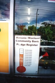 Photograph, Rosie Bray, Watsonia Macleod Community Bank pledge register, 2003