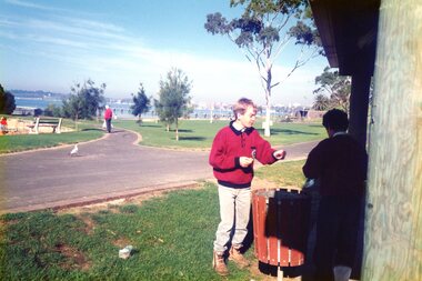 Photograph - Photographs, Carolyn Haas, Janefield Special School: beach excursion 1990s, 1990s
