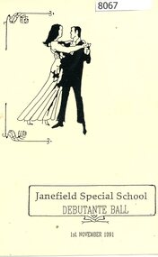 Programme - Program, Janefield Special School, Janefield Special School: Debutante Ball 1991, 01/11/1991