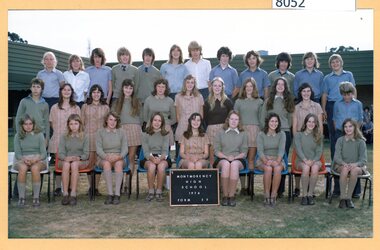 Photograph - School Photograph, Martin Joyce Colour Studios, Montmorency High School 1974. Form 3F, 1976
