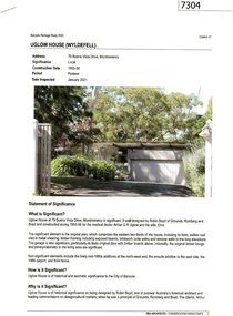 Booklet - Report, RBA Architects, Uglow House (Wyldefell), 2021