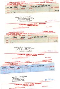 Financial record - Account, Shire of Diamond Valley, Shire of Diamond Valley rates notices 1969-1970, 26/03/1958