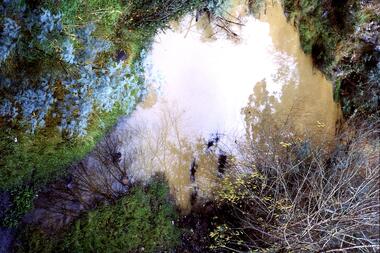 Slide - Photograph, John Ramsdale, Muddy water, Plenty River: Slide 119, 1990s