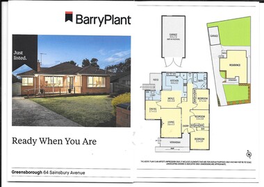 Advertising leaflet, Barry Plant Greensborough, 64 Sainsbury Avenue Greensborough, 2019