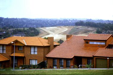 Slide - Photograph, John Ramsdale, Apollo Parkways with Greensborough Bypass in background: Slide 130, 1990s