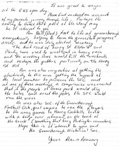 Letter - Correspondence - Letter, Alan & Rosemary Bell, [Bell family at Grace Park], 2020c