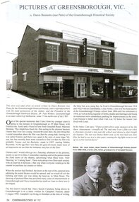 Article - Article, Journal, Dawn Bennetts, Pictures at Greensborough, Vic, 2021_12