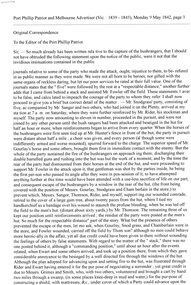 Article - Newspaper Clipping (copy), John Harrison, Original correspondence to the Editor, by John Harrison, 09/05/1842