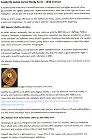 Document - Article, Anne Paul, Resident ladies on the Plenty River - 1842 petition, 2019_08